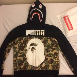 bape x supreme hoodie
